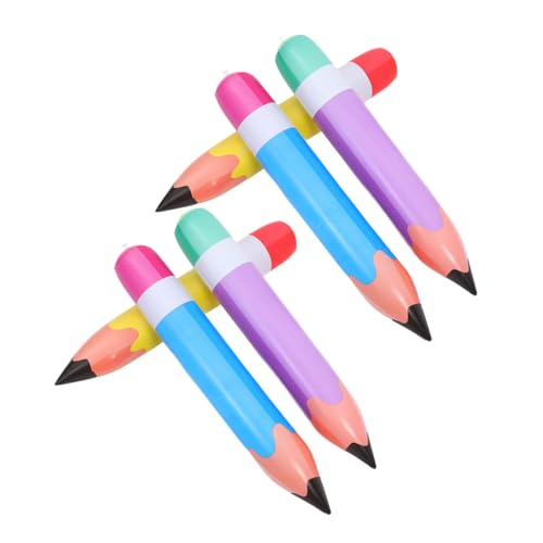 Artibetter 6 Stück Teiliges PVC Aufblasbares Bleistift Gelb Blau und Lila Partydeko für Schule und Geburtstag Robuste Leichte Riesenbleistifte als Interaktive Dekoration und Mitgebsel für von Artibetter