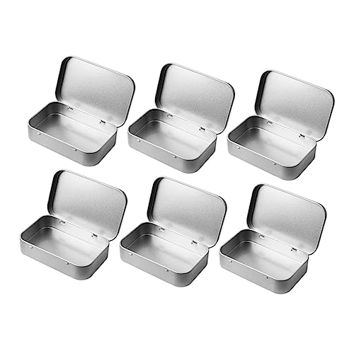 Artibetter 6 Stück Teiliges Rechteckige Metalldosen Weißblech mit Deckel Tragbare Organizer für Schmuck Kosmetikproben Süßigkeiten und Kleine Gegenstände Langlebig Handschonendes Design Artibetter 6 Stück Teiliges Rechteckige Metalldosen Weißblech mit Deckel Tragbare Organizer für Schmuck Kosmetikproben Süßigkeiten und Kleine Gegenstände Langlebig Handschonendes Design von Artibetter