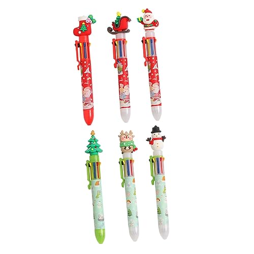 Artibetter 6 Stück Teiliges Weihnachts Kugelschreiber mit Cartoon Motiven Tragbare und Leichtgewichtige Stifte für Schüler Schreibwaren für Fest Glattes Schreiben und Kreative Gestaltung Artibetter 6 Stück Teiliges Weihnachts Kugelschreiber mit Cartoon Motiven Tragbare und Leichtgewichtige Stifte für Schüler Schreibwaren für Fest Glattes Schreiben und Kreative Gestaltung von Artibetter