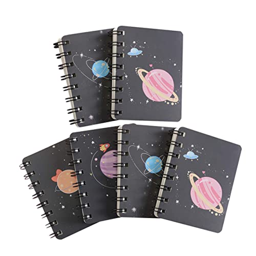 Artibetter 6 Stück Tragbare Spiralnotizbücher Zufällige Designs Praktische Notizblöcke für Schule und Büro für Schüler und Lehrer Kompakte für Täglichen Gebrauch von Artibetter