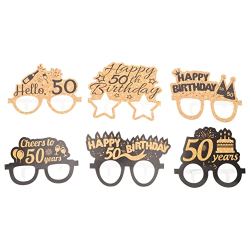 Artibetter 6 Paare Geburtstagsfeier Brille Party Brille Requisiten Geburtstagsfeierbrille Dekorationen Zum 50. Geburtstag 50 Frau 50. Geburtstagsdekorationen Papier Kleidung Mann Sonnenbrille Artibetter 6 Paare Geburtstagsfeier Brille Party Brille Requisiten Geburtstagsfeierbrille Dekorationen Zum 50. Geburtstag 50 Frau 50. Geburtstagsdekorationen Papier Kleidung Mann Sonnenbrille von Artibetter