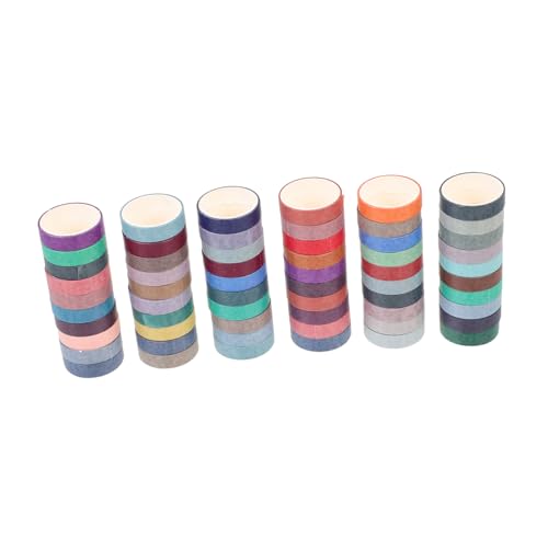 Artibetter 60 Rollen Selbstklebende Washi Tapes Diy Scrapbook Klebebänder für Handbücher Tagebücher und Fotobücher Farben von Artibetter