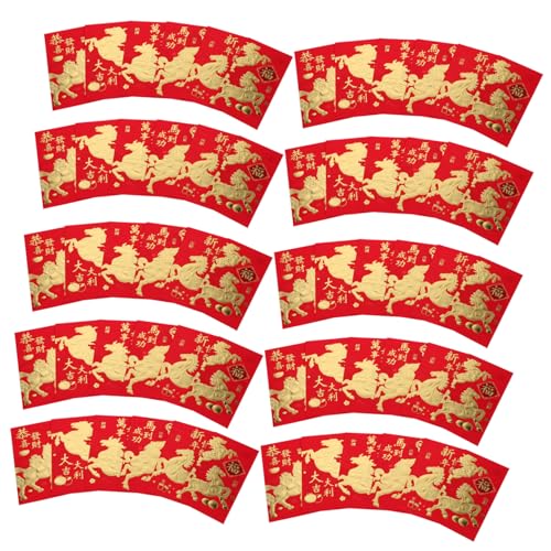 Artibetter 60 Stück Chinesische Rote Umschläge Jahr Des Pferdes Traditionelle Geldgeschenkumschläge Für Frühlingsfest Mit Pferdemotiv Robustes Für Cash Und Geschenkverpackung Artibetter 60 Stück Chinesische Rote Umschläge Jahr Des Pferdes Traditionelle Geldgeschenkumschläge Für Frühlingsfest Mit Pferdemotiv Robustes Für Cash Und Geschenkverpackung von Artibetter