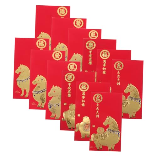 Artibetter 60 Stück Jahr des Pferdroten Pakets Frühlingsfest, chinesisches neujahr hong bao Geldtasche zum chinesischen Neujahr Frühlingsfest Geldpakete Glücksgeldpakete Papier Artibetter 60 Stück Jahr des Pferdroten Pakets Frühlingsfest, chinesisches neujahr hong bao Geldtasche zum chinesischen Neujahr Frühlingsfest Geldpakete Glücksgeldpakete Papier von Artibetter