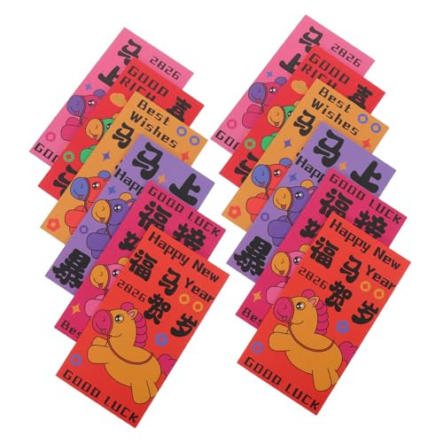 Artibetter 60 Stück Pferde-jahr Rote Umschläge Traditionelle Chinesische Geldumschläge für Frühlingsfest und Festliche Anlässe mit Pferde-motiv für Familienfeiern und Firmenveranstaltungen Artibetter 60 Stück Pferde-jahr Rote Umschläge Traditionelle Chinesische Geldumschläge für Frühlingsfest und Festliche Anlässe mit Pferde-motiv für Familienfeiern und Firmenveranstaltungen von Artibetter