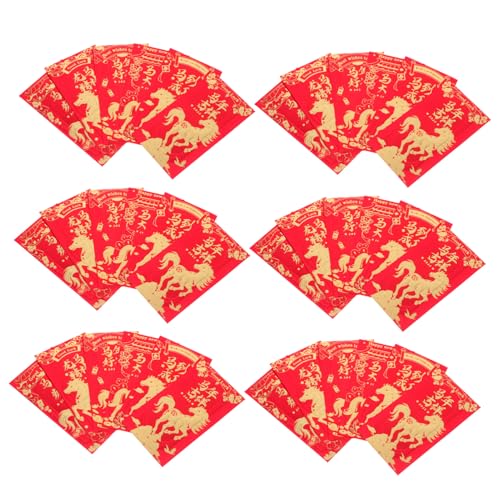 Artibetter 60 Stück Rote Geldumschläge Jahr Des Pferdes Rote Umschläge aus Hochwertigem Papier für Chinesisches Neujahr Frühlingsfest Hochzeit Geburtstag Glücksgeldumschläge mit Edlem Artibetter 60 Stück Rote Geldumschläge Jahr Des Pferdes Rote Umschläge aus Hochwertigem Papier für Chinesisches Neujahr Frühlingsfest Hochzeit Geburtstag Glücksgeldumschläge mit Edlem von Artibetter