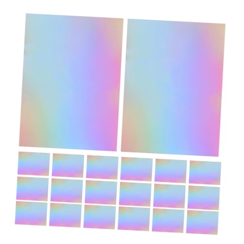 Artibetter 60 Stück Teiliges Metallic Spiegelkarton Holographisches Glänzendes Bastelpapier Buntes DIY Scrapbook Papier Für Einladungskarten Handgemachte Bastelarbeiten von Artibetter