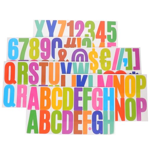 Artibetter 6Blätter Alphabet Aufkleber Bögen Selbstklebende Buchstaben und Zahlen Farbige Sticker für Bastelprojekte DIY Dekoration für Verschiedene Oberflächen Artibetter 6Blätter Alphabet Aufkleber Bögen Selbstklebende Buchstaben und Zahlen Farbige Sticker für Bastelprojekte DIY Dekoration für Verschiedene Oberflächen von Artibetter