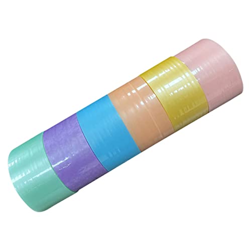 Artibetter 6Rollen Farbige Klebebänder Klebrige Ballbänder Für Stressabbau Für Geburtstagsgeschenk Zur Verbesserung Der Hand Auge Koordination von Artibetter