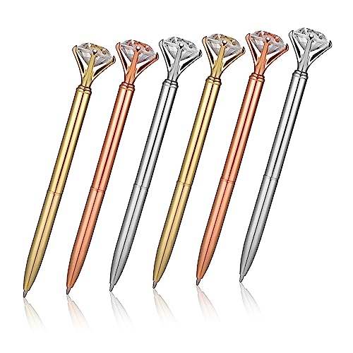 Artibetter 6Stücke Diamant Kugelschreiber Rautenförmige Schreibstifte Aus Metall Design Für Büro Und Damen Für Kreative Schreibprojekte Und Notizen von Artibetter