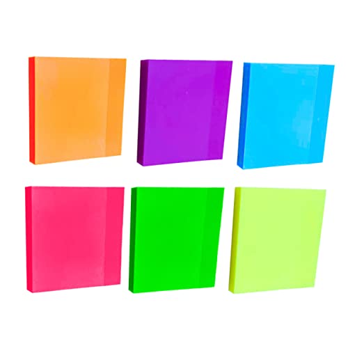Artibetter 6Stücke Wasserdichte Memo Pads Teiliges Selbstklebende Notizzettel für Schule und Büro für Schreibwaren Klebende Notizen von Artibetter
