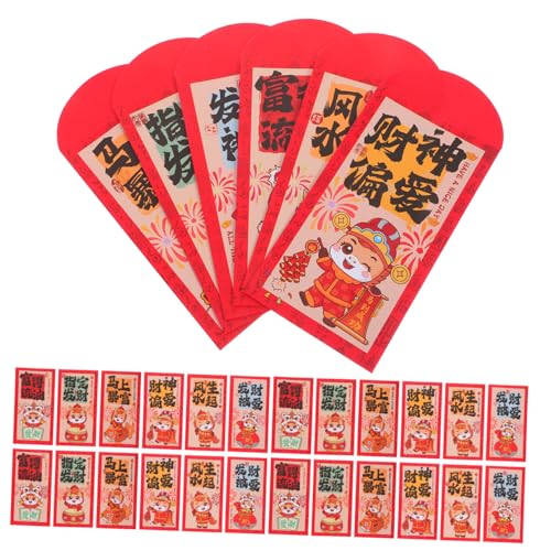 Artibetter 72 Stück Rote Umschläge Zum Frühlingsfest Chinesisches Neujahr Rote Päckchen Hongbao Süße Chinesische Hong Bao Glückspäckchen Artibetter 72 Stück Rote Umschläge Zum Frühlingsfest Chinesisches Neujahr Rote Päckchen Hongbao Süße Chinesische Hong Bao Glückspäckchen von Artibetter