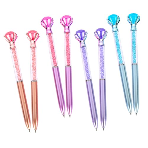 Artibetter 8 Stück Kugelschreiber mit Funkelndem Diamantdesign Kreative Multifunktionsstifte für Büro und Schule für und Täglichen Gebrauch Blau Gold Rosa und von Artibetter