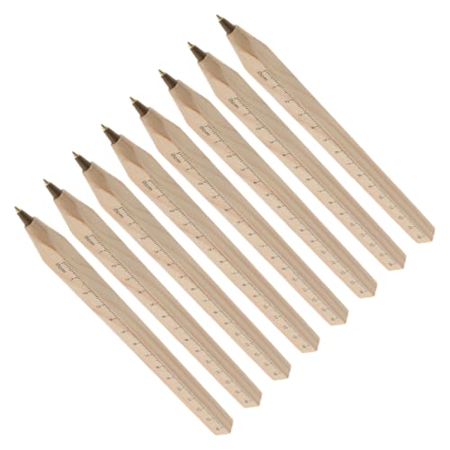 Artibetter 8 Stück Massivholz Signaturstifte Kugelschreiber Tintenstifte Schwarze Kugelschreiber Tonart Signaturstift Mitarbeiter Anerkennungsgeschenk Lustiger Stift Holzstift von Artibetter