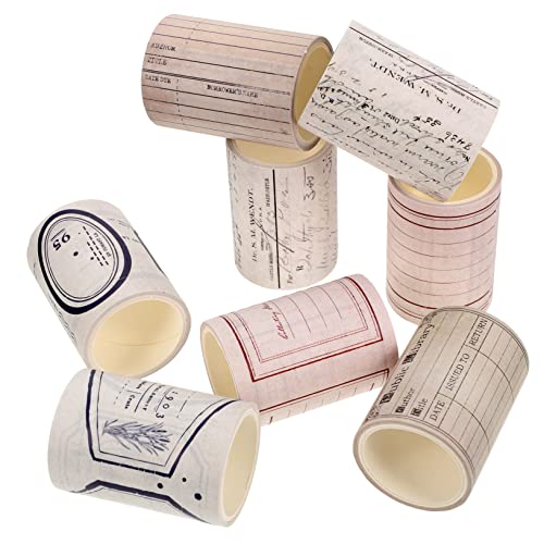 Artibetter 8 Stück Retro -nostalgie Und Papierband Vintage Diy Washi Tape Diy Washi Tapes Klebebänder Für Sammelalben Dekoratives Washi Tape Tagebuch Washi Tape Diy Klebeband von Artibetter