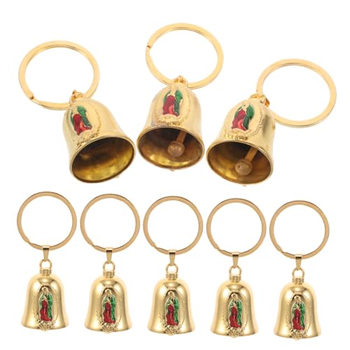 Artibetter 8 Stück Teiliges Vintage Schlüsselanhänger Metall-glockenanhänger Spiritueller Schutz Retro Charme Leicht und Vielseitig als Taschen Schlüsselaccessoire für Alltag und Festtage von Artibetter