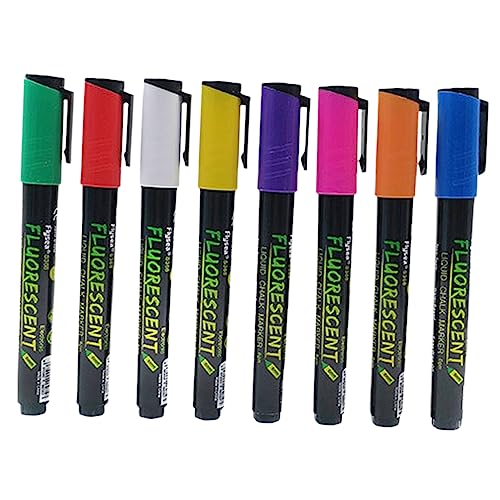 Artibetter 8 Stück Teiliges Wiederverwendbarer Kreidestifte Abwaschbare Flüssigkreide Marker Leuchtenden für DIY Projekte Praktische und Kreidemarker für Kreative Anwendungen von Artibetter