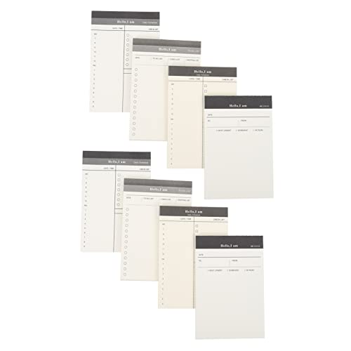 Artibetter 8 Stück Teiliges Zeitmanagement Notizbuch Zerreißbare Notizblöcke für Tägliche Planung Praktische Memo Pads für Zuhause und Büro für To Do Listen und Terminkoordination von Artibetter