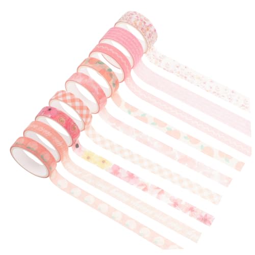 Artibetter 9 Rollen Diy Washi Tape Selbstklebende Scrapbook Bänder für Kreative Projekte Dekorativ und Vielseitig Einsetzbar für Tagebuch Handwerk und Dekoration von Artibetter