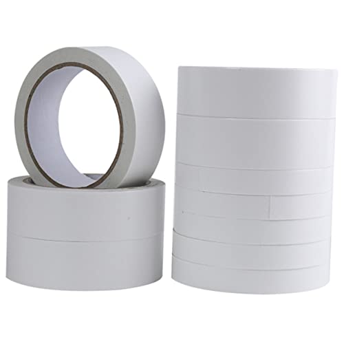 Artibetter 9 Rollen Doppelseitiges Klebeband Stark Klebend Transparent Breit Vielseitig für DIY Basteln Scrapbooking Geschenkverpackung Bürobedarf von Artibetter