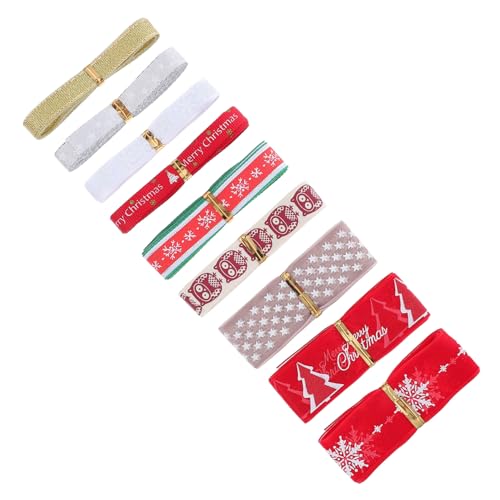 Artibetter 9 Rollen Weihnachtliche Geschenkband Bunte Dekobänder mit Stern und Schneeflockenmuster Breiten für Geschenkverpackung und DIY Weihnachtsdeko Artibetter 9 Rollen Weihnachtliche Geschenkband Bunte Dekobänder mit Stern und Schneeflockenmuster Breiten für Geschenkverpackung und DIY Weihnachtsdeko von Artibetter