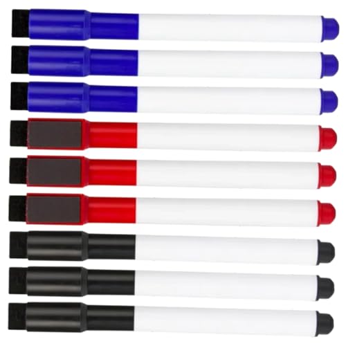 Artibetter 9 Stück Magnetische Whiteboard Marker mit Feiner Spitze Trocken Abwischbare Geruchsarme Tinte für Haushalt Schule und Büro Glattes Schreiben Langlebig und Tragbar Artibetter 9 Stück Magnetische Whiteboard Marker mit Feiner Spitze Trocken Abwischbare Geruchsarme Tinte für Haushalt Schule und Büro Glattes Schreiben Langlebig und Tragbar von Artibetter