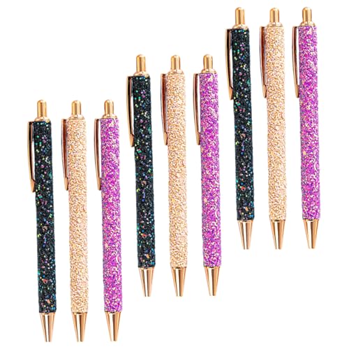 Artibetter 9 Stück Teiliges Mehrfarbiger Glitzer-kugelschreiber mit Süßem Cartoon-design Einziehbar Schwarze Tinte Schreibstifte für Schule Büro Mädchen und Damen Vielseitig für Unterricht Artibetter 9 Stück Teiliges Mehrfarbiger Glitzer-kugelschreiber mit Süßem Cartoon-design Einziehbar Schwarze Tinte Schreibstifte für Schule Büro Mädchen und Damen Vielseitig für Unterricht von Artibetter