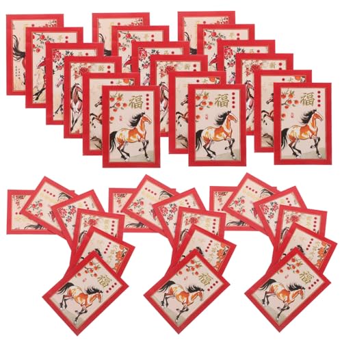 Artibetter 90 Stück Chinese Year Envelopes mit Spielerischem Pferdemotiv Große Packung Hongbao Umschläge für Frühlingsfest Hochzeit Geburtstag Festliche Geldgeschenke für Jahr Des Pferdes Artibetter 90 Stück Chinese Year Envelopes mit Spielerischem Pferdemotiv Große Packung Hongbao Umschläge für Frühlingsfest Hochzeit Geburtstag Festliche Geldgeschenke für Jahr Des Pferdes von Artibetter