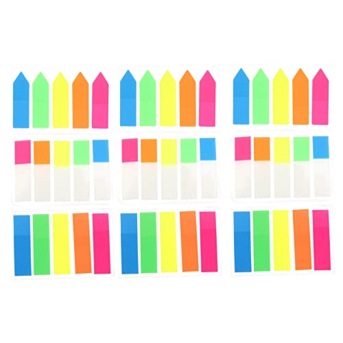 Artibetter 900Stücke Notizaufkleber Bunte Haftnotizen für Schule und Büro Selbstklebende Etiketten für Notizen und Markierungen Praktische Index Sticker für Effizientes Lernen von Artibetter