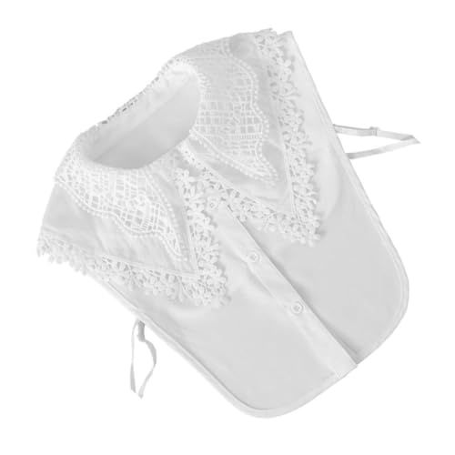 Artibetter Abnehmbarer Spitzenkragen Damen Weiß Halbblusenkragen Atmungsaktiver Fake Collar mit Großer Stickerei Hautfreundlich und Langlebig für Pullover Blusen Shirts Artibetter Abnehmbarer Spitzenkragen Damen Weiß Halbblusenkragen Atmungsaktiver Fake Collar mit Großer Stickerei Hautfreundlich und Langlebig für Pullover Blusen Shirts von Artibetter