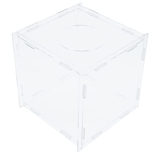 Artibetter Acryl Losbox Transparent Abnehmbar und Einfach Zusammenzubauen für Firmenfeiern und Spiele Sicherer Aufbewahrungsbehälter für Lose Geldscheine und Notizen von Artibetter