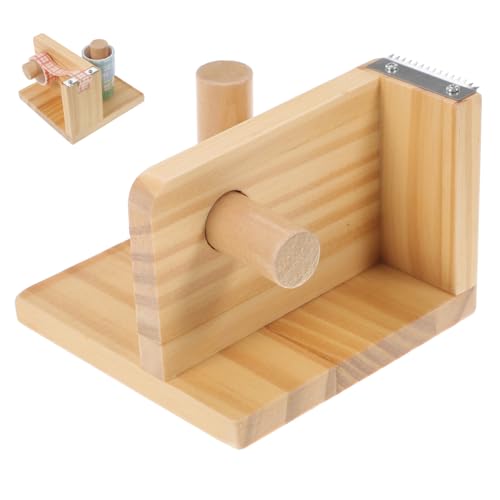 Artibetter Bandschneider bequemer Bandhalter Klebebandabroller aus Holz Packbandhalter Klebebandhalter Klebebandspender für den Schreibtisch Klebeband-Organizer hölzern von Artibetter