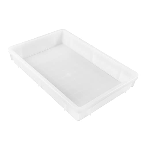Artibetter Box Box Plastikspeicherbox Mülleimer groß Organisation Essen Speicherbehälter Kunststoff-Organizer Behälter für Kleinigkeiten Lagerbehälter Kleinigkeiten-Organizer Weiß von Artibetter
