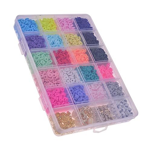 Artibetter DIY Polymer Clay Perlen für Armband und Schmuckherstellung Farben Flache Tonperlen Zubehör für Bastelprojekte und von Artibetter