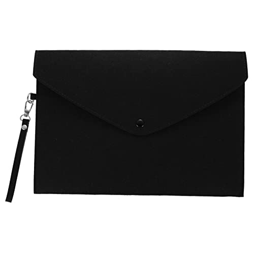 Artibetter Felt File Bag mit Druckknopfverschluss Praktische Dokumentenmappe für Büro Schule und Zuhause Aufbewahrungstasche mit Trageschnur für Wichtige Unterlagen und Schulsachen Artibetter Felt File Bag mit Druckknopfverschluss Praktische Dokumentenmappe für Büro Schule und Zuhause Aufbewahrungstasche mit Trageschnur für Wichtige Unterlagen und Schulsachen von Artibetter