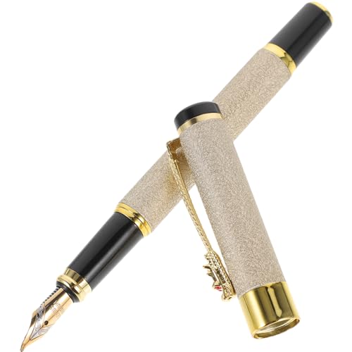 Artibetter Frosted Pole Schild Stift Füller Zeichenstifte Tinte wieder auffüllbar Kalligraphie-Füllfederhalter Füllfederhalter schreiben Büro Stift Füllfederhalter aus Metall Eisen Beige Artibetter Frosted Pole Schild Stift Füller Zeichenstifte Tinte wieder auffüllbar Kalligraphie-Füllfederhalter Füllfederhalter schreiben Büro Stift Füllfederhalter aus Metall Eisen Beige von Artibetter
