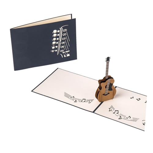 Artibetter Grußkarte Musik Gitarre Klappkarte mit Musikfunktion Handgefertigte Papierkarte für Liebhaber Lehrer Freunde als Geschenk um Persönliche Botschaften zu Übermitteln Artibetter Grußkarte Musik Gitarre Klappkarte mit Musikfunktion Handgefertigte Papierkarte für Liebhaber Lehrer Freunde als Geschenk um Persönliche Botschaften zu Übermitteln von Artibetter