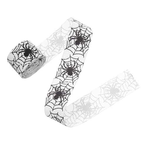 Artibetter Halloween Geschenkband DIY Bastelband mit Kürbis und Fledermaus Vielseitig Einsetzbar für Geschenkverpackung Party und Kostümdekoration Langlebiges Dekoband von Artibetter