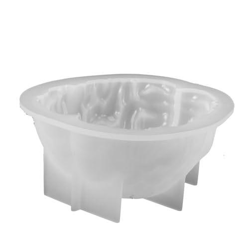 Artibetter Halloween Silikonform für Kerzen und Seifen Langlebige Flexible Gießform in Gehirnform Praktisch und Wiederverwendbar für DIY Duftkerzen Handwerk Anfänger Geeignet Einfache von Artibetter