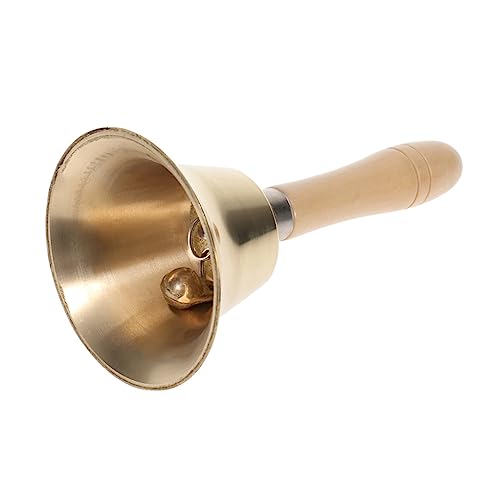 Artibetter Handglocke aus Kupfer mit Holzgriff Klassische Tischglocke Durchmesser für Restaurant Service und Weihnachtsdekoration von Artibetter