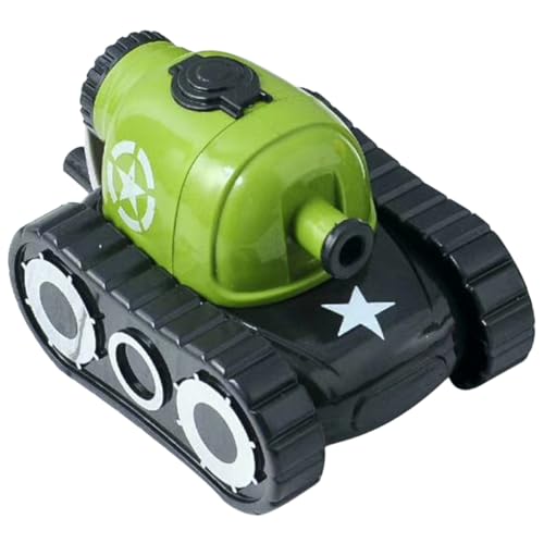 Artibetter Handheld Pencil Sharpener Cartoon Design für Robuster und Praktischer Anspitzer für Bleistifte Einstellbare Spitze für Schule und Büro Farbenfrohes Lernzubehör Grüner Tank von Artibetter