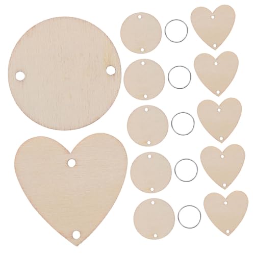 Artibetter Holzscheiben Teilig mit Runde und Herzförmige Blanko Anhänger aus Massivholz Vielseitige DIY Schlüsselanhänger Kalender und Dekorationszubehör für Hochzeit Weihnachten Geburtstag Artibetter Holzscheiben Teilig mit Runde und Herzförmige Blanko Anhänger aus Massivholz Vielseitige DIY Schlüsselanhänger Kalender und Dekorationszubehör für Hochzeit Weihnachten Geburtstag von Artibetter