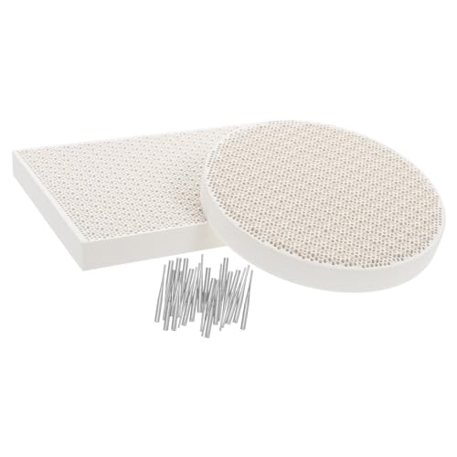 Artibetter Honigwaben-keramik Lötplatte Schmuckherstellung Werkzeug Kit Feuerfeste Schweißplatte für Schmelzen Gießen Löten Kleines Tragbares Schmuck-lötblock Panel mit Wabenplatten und von Artibetter