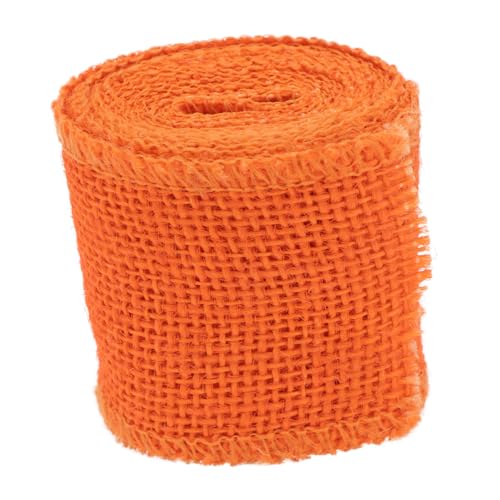 Artibetter Jute Dekoband Breit Lang Orange Natürliche Burlap Rolle für Weihnachtsdeko DIY Basteln Geschenkverpackung Umweltfreundliches Sackleinenband für Kränze und Wrappings Artibetter Jute Dekoband Breit Lang Orange Natürliche Burlap Rolle für Weihnachtsdeko DIY Basteln Geschenkverpackung Umweltfreundliches Sackleinenband für Kränze und Wrappings von Artibetter