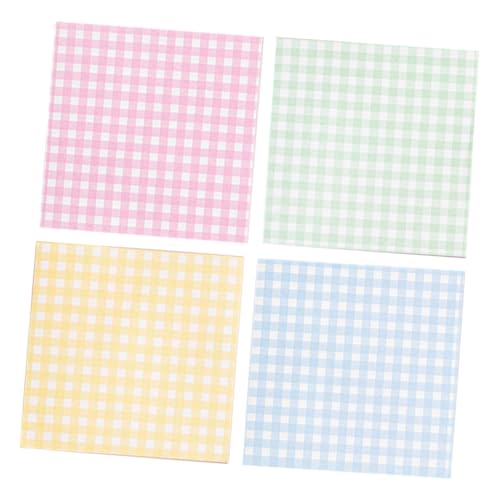 Artibetter Karierte klebrige klebrige klebrige Klebste Tragbare Memo -Pads kleiner Notizblock Beachten Sie Pads Planen Sie Planungsunterlagen Mini-Notizblöcke Memo-Notizblöcke Papier von Artibetter