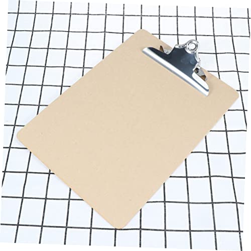 Artibetter Klemmbrett aus Holz mit Flacher Metallklemme Kratzfeste Schreibunterlage Robustes Hartfaser Clipboard für Büro Schule Restaurant für Dokumentenhalter und Notizen Artibetter Klemmbrett aus Holz mit Flacher Metallklemme Kratzfeste Schreibunterlage Robustes Hartfaser Clipboard für Büro Schule Restaurant für Dokumentenhalter und Notizen von Artibetter