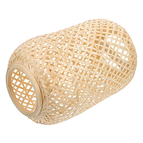 Artibetter Lampenschirm. Lampenschirm Pendelleuchte Wohnkultur Lampenschirm Kreativer Lichtanh?nger Natürlicher Rattan Handgemachte Gewebtes Pendelleuchte 1 Stücke (Khaki) Gewebtes Hängender von Artibetter