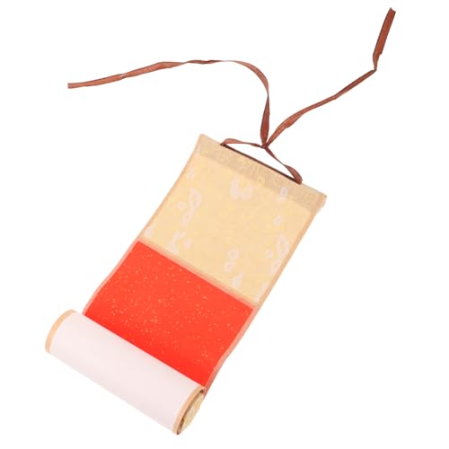 Artibetter Leere Schriftrolle Im Retro-stil Kalligraphie Leere Schriftrolle Malerei Leere Bildrolle Schreiben Schriftrollen Antiquität Leere Hängende Schriftrolle Kunst-wandrolle Papier Rot von Artibetter