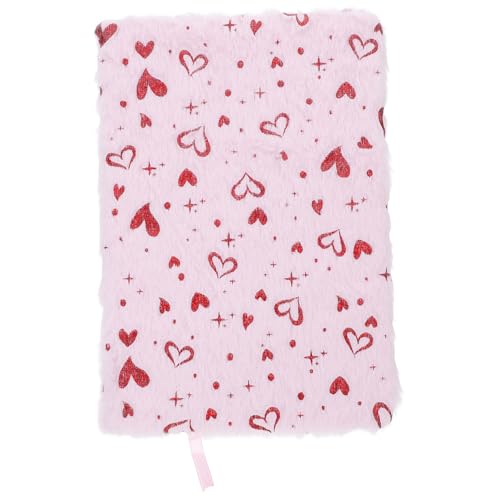 Artibetter Love Plush Notebook Notizbücher Notizbuch Notizbuch Tagebuch Multifunktionales Tagebuch Valentinstag-tagebuch Arbeitsheft Notebook -organisator Plüsch Rosa von Artibetter