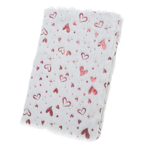 Artibetter Love Plush Notebook notizbuch zeitschrift Cartoon -Notizbuch Zubehör beachten Valentinstag-Accessoire Arbeitsheft Valentinstag-Notizbuch Valentinstag-Tagebuch Plüsch Weiß von Artibetter